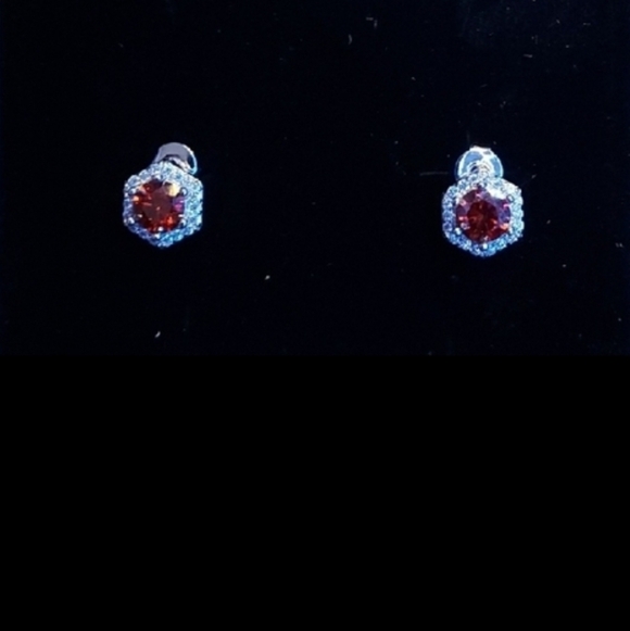 Moissanite Watermelon Red Earrings #24